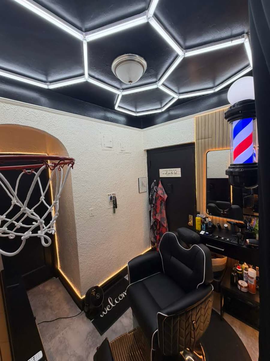 Wide view of the studio